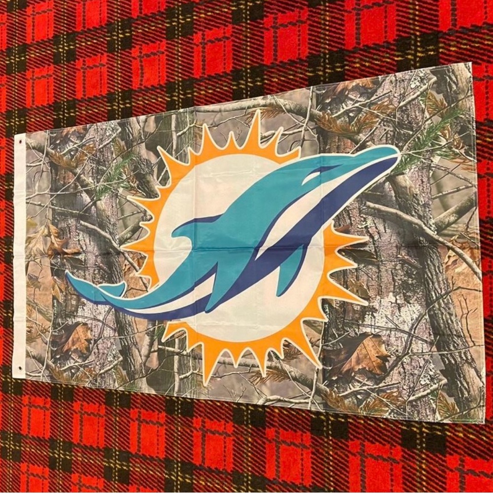 Brand new Miami Dolphins banner flag